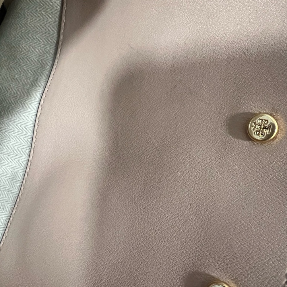 🔥 Tory Burch Lee Radziwill Double Satchel Bag Purse mallow - Picture 9 of 11